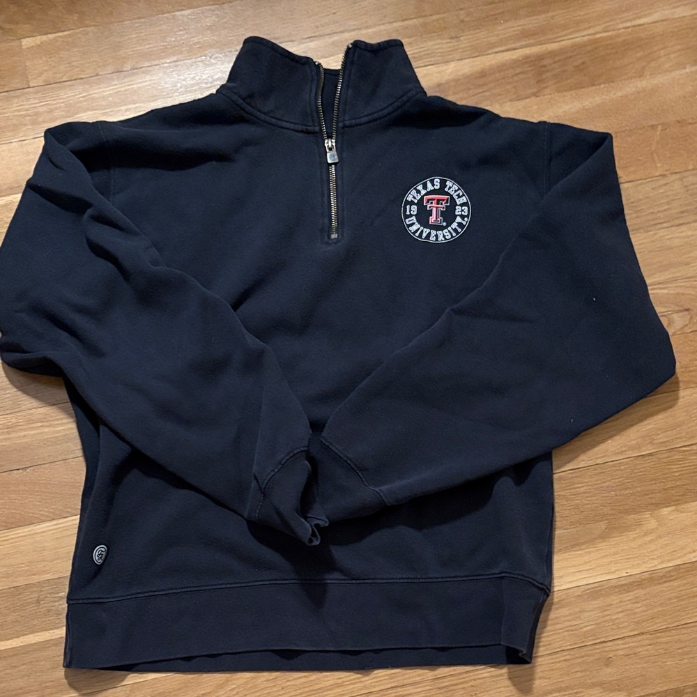 Texas Tech Black Half-Zip Sweatshirt